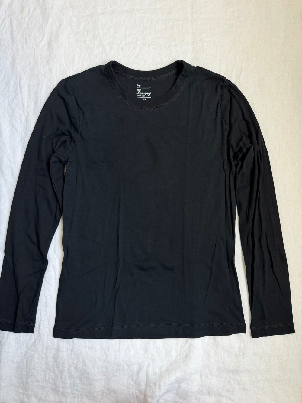 GAP Dark Blue The Bowery Long Sleeve Crew Tee